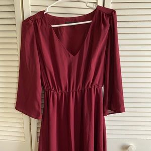 Burgundy Semi Dress
